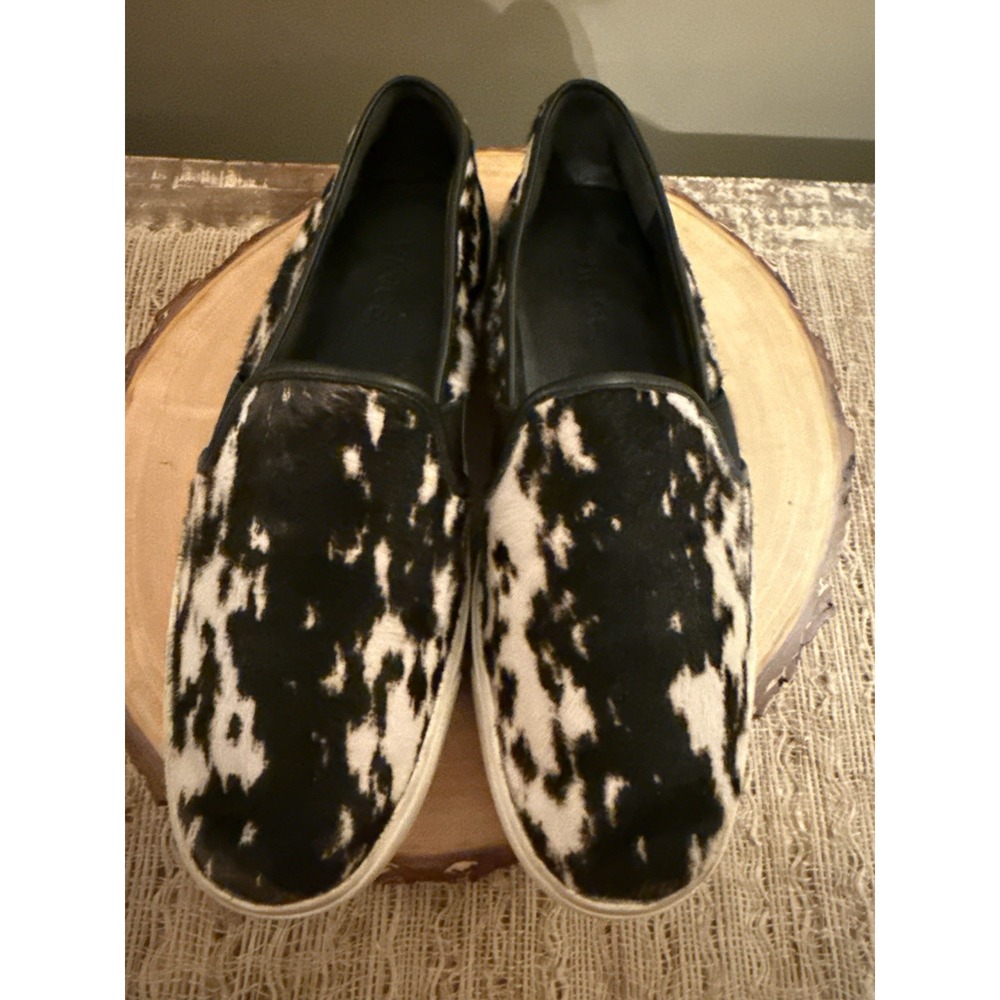 Vince Berlin Cowhide Slip On Tennis Shoes Loafers Women Shoes Sz-7
